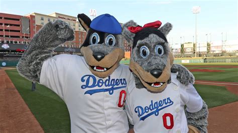 Dodger dog team mascot